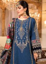 Maria B Embroidered Chiffon 3 Pcs Unstitched V54 - Image 3
