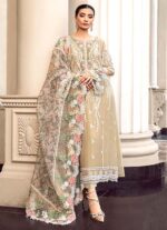 Maria B Embroidered Chiffon 3Pcs Unstitched V36 - Image 2