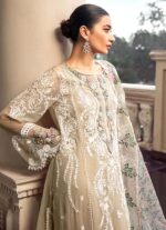 Maria B Embroidered Chiffon 3Pcs Unstitched V36 - Image 3