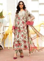 Maria B Embroidered Lawn 3 Pcs Unstitched Suit V57