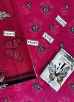 Maria B Lawn Embroidered 3 Pcs Unstitched Suit V55 - Image 3