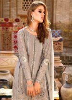 Maria B Lawn Embroidery 3Pcs Unstitched Suit 26 - Image 2