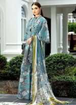 Maria B Lawn Embroidery 3Pcs Unstitched Suit V15 - Image 2