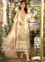 Maria B Lawn Embroidery 3Pcs Unstitched Suit V9