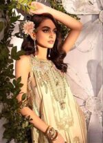Maria B Lawn Embroidery 3Pcs Unstitched Suit V9 - Image 2