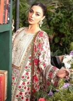 Maria B Lawn Embroidery 3Pcs Unstitched Suit V12 - Image 2