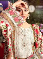 Maria B Lawn Embroidery 3Pcs Unstitched Suit V12 - Image 3