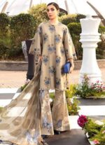 Maria B Lawn Embroidery 3Pcs Unstitched Suit V19