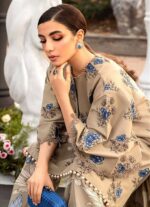 Maria B Lawn Embroidery 3Pcs Unstitched Suit V19 - Image 3