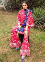 Maria B Lawn Collection 3Pcs Unstitched Suit V5 - Image 3