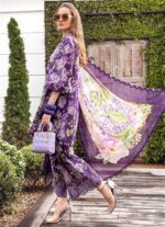 Maria B Mprint Luxury Lawn 3Pcs Unstiched V43 - Image 3