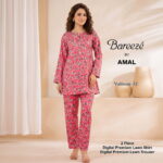 Digital Premium Lawn Pink Floral Print Unstitched 2 Piece Suit