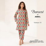 Digital Premium Lawn Ikat Diamond Print Unstitched 2 Piece Suit