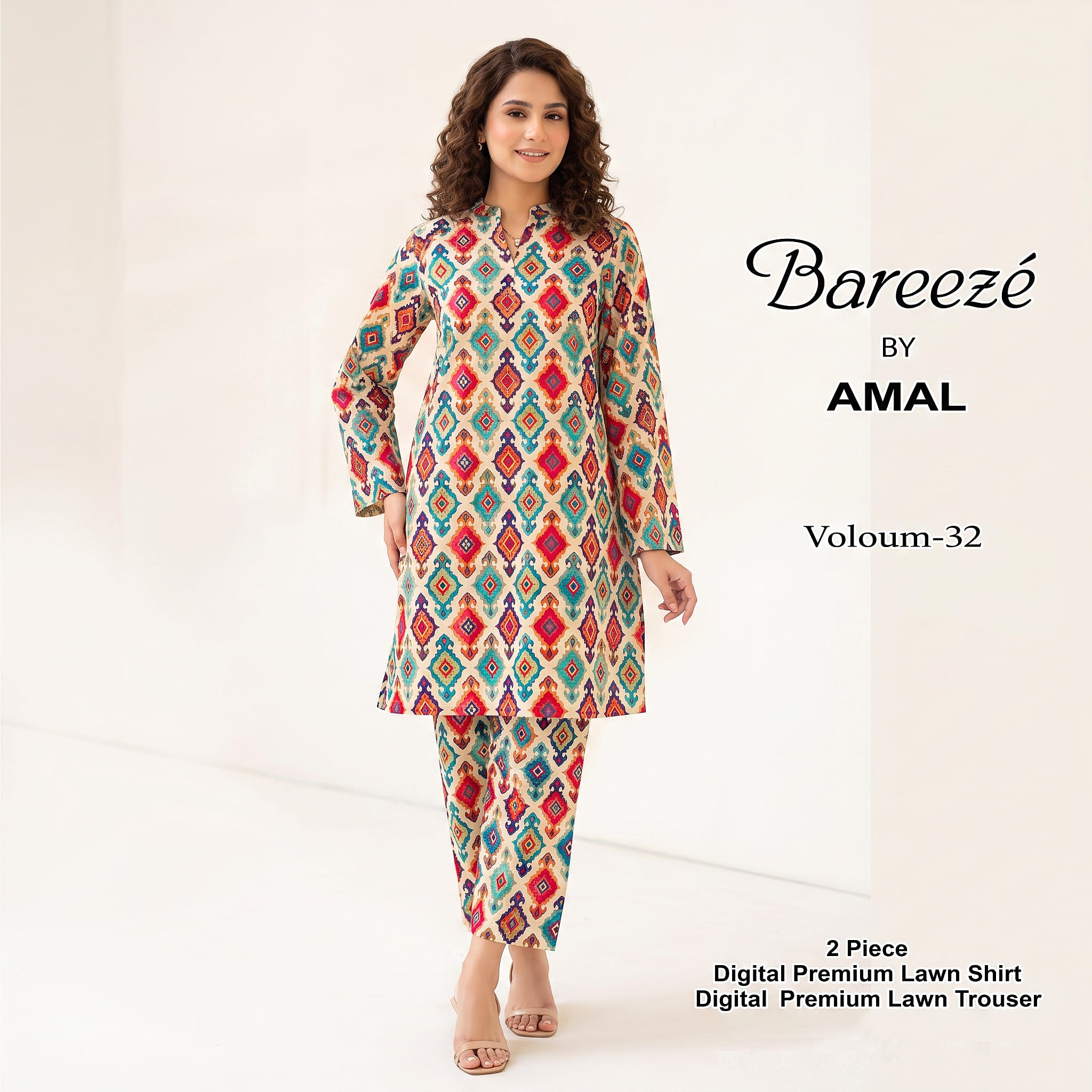 20260704_200004.jpg_2K_202607042213 Digital Premium Lawn Ikat Diamond Print Unstitched 2 Piece Suit - Image 1