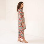 Digital Premium Lawn Ikat Diamond Print Unstitched 2 Piece Suit - Image 2